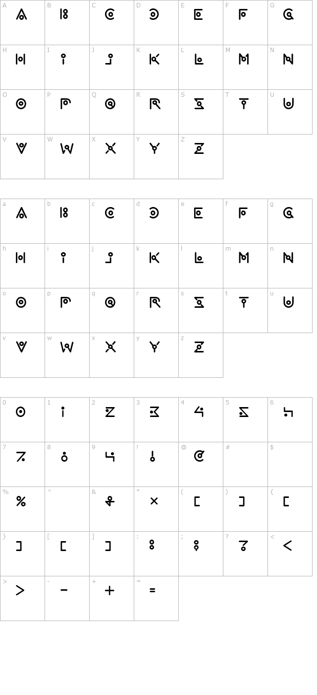 alien font for mac